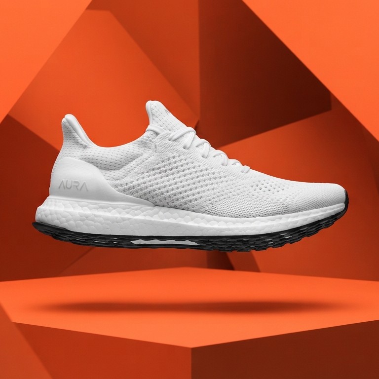 AeroKnit Runner — Triple White